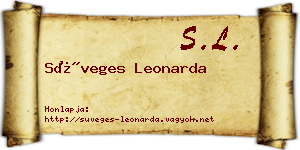 Süveges Leonarda névjegykártya